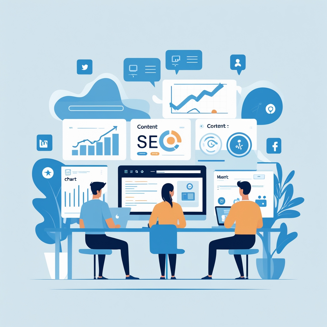 Digital Marketing Illustration